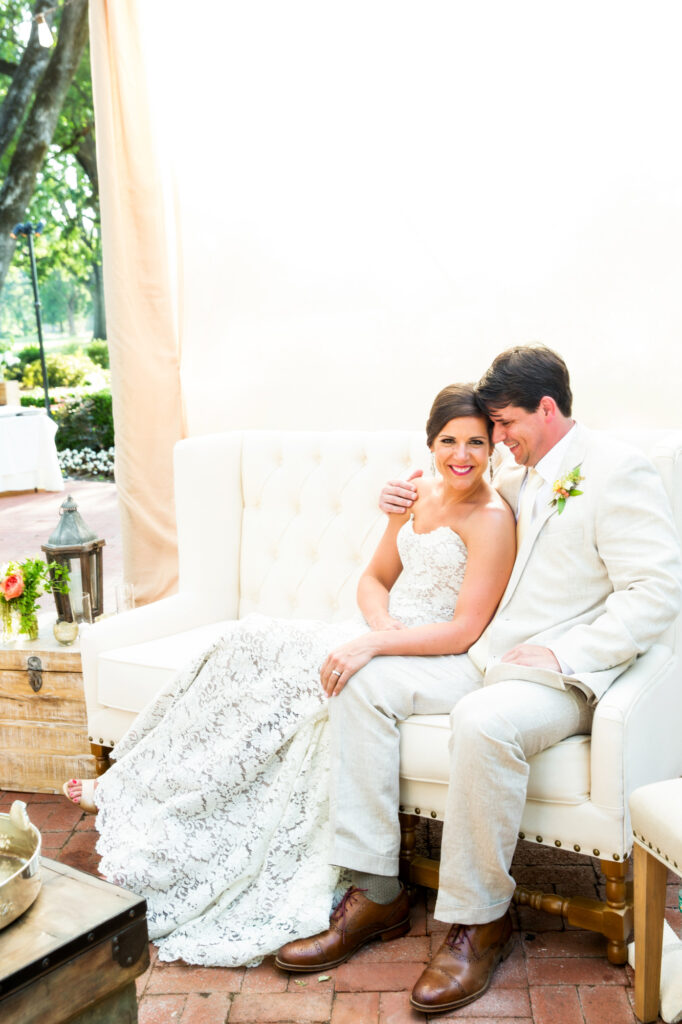 bride and groom at silverado resport wedding