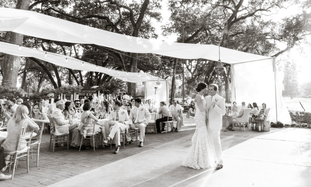 father and daughter dancing at silverado resort