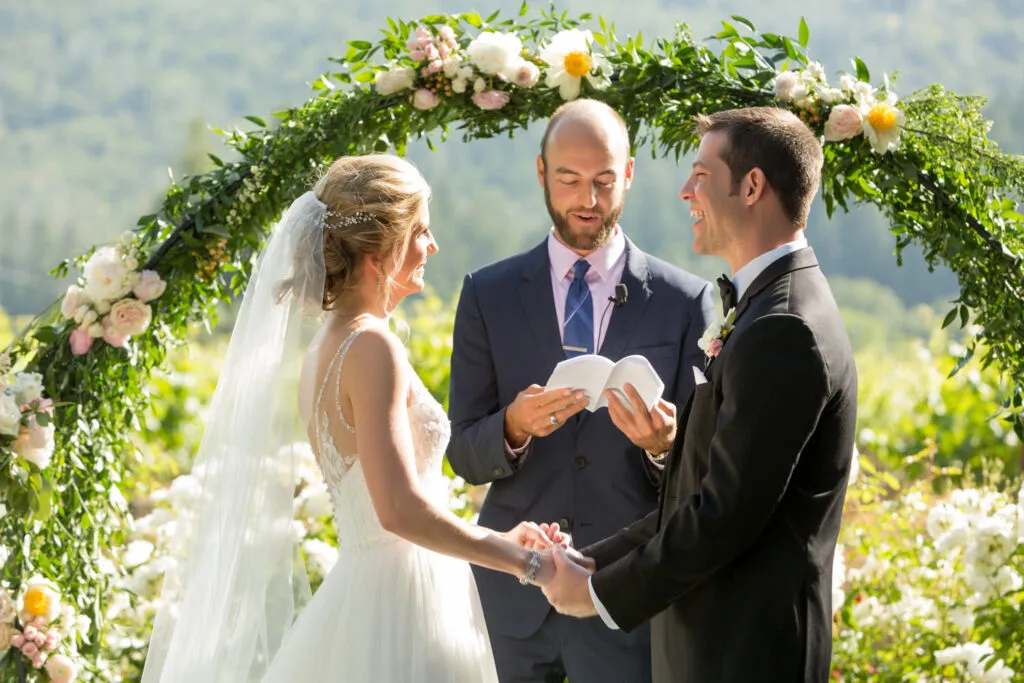 bride and groom ceremony