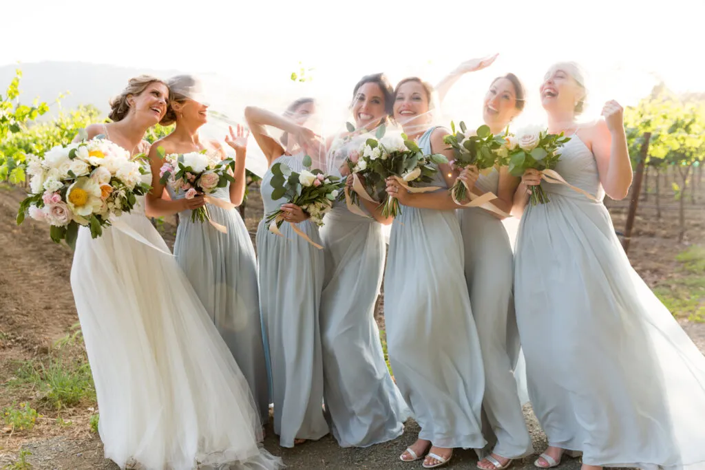 bridal party bridesmaids