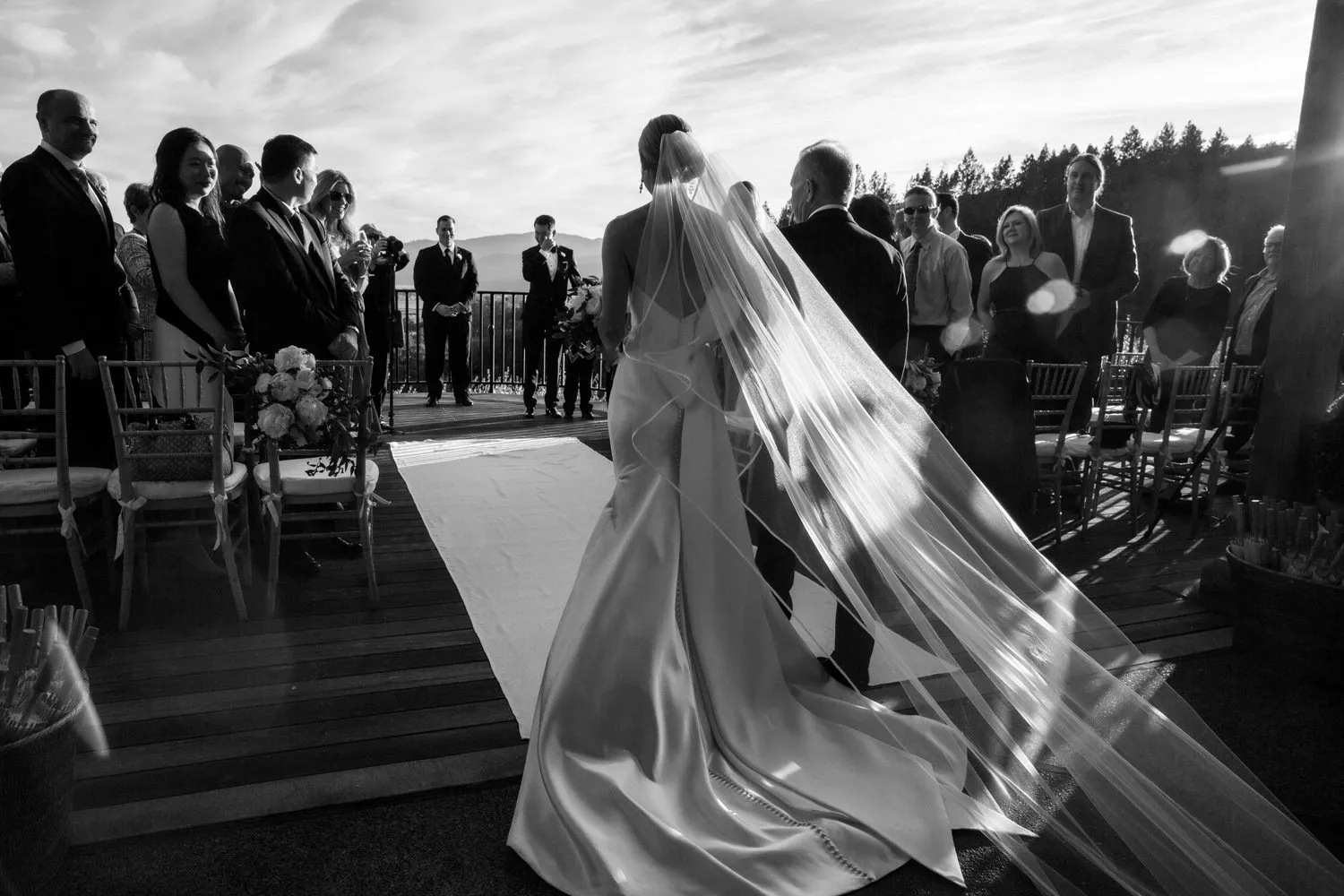 walking down the aisle