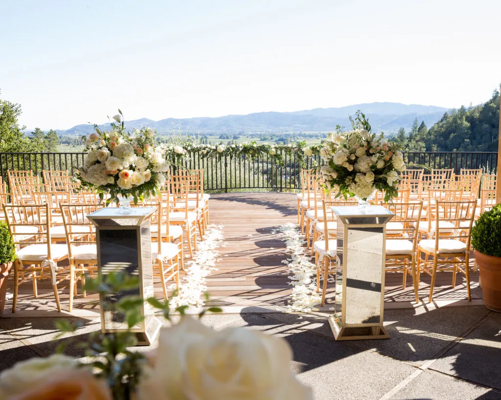 ceremony site at auberge du soleil