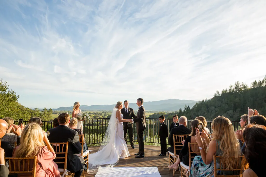 ceremony at auberge du soleil napa